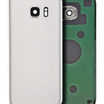 Samsung Galaxy S7 Arka İle Uyumlu Kapak Camı Kamera Lensiyle  (Aftermarket Plus) (Beyaz)