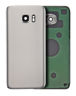 Samsung Galaxy S7 Arka İle Uyumlu Kapak Camı Kamera Lensiyle  (Aftermarket Plus) (Beyaz) - Görsel 6