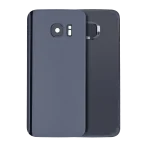 Samsung Galaxy S7 Arka İle Uyumlu Kapak Camı Kamera Lensiyle  (Aftermarket Plus) (Siyah Oniks)