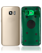 Samsung Galaxy S7 Arka İle Uyumlu Kapak Camı Kamera Lensiyle (Service Pack) (Altın Platin) - Görsel 2