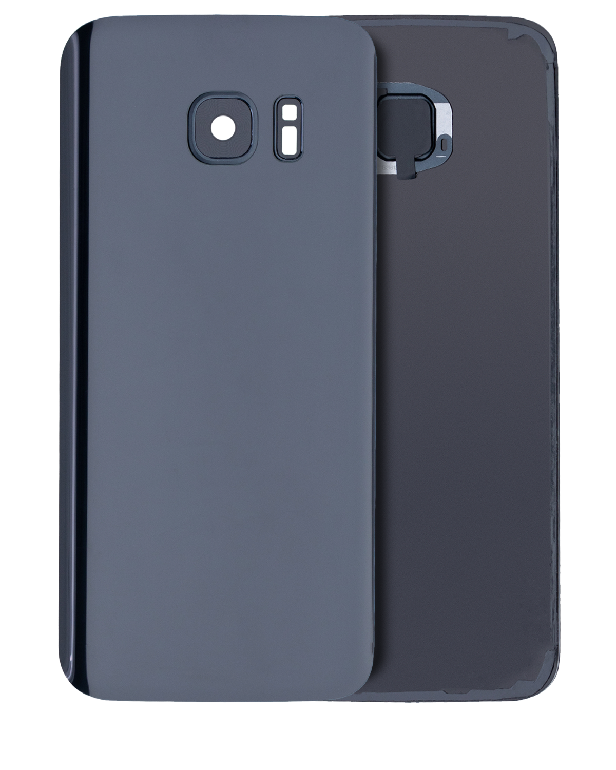 Samsung Galaxy S7 Arka İle Uyumlu Kapak Camı Kamera Lensiyle Uyumlu (Servis Paketi) (Siyah Oniks)