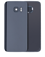 Samsung Galaxy S7 Arka İle Uyumlu Kapak Camı Kamera Lensiyle Uyumlu (Servis Paketi) (Siyah Oniks)