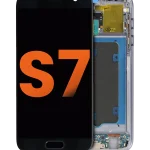 Samsung Galaxy S7 İle Uyumlu Çerçeveli ekran Orijinal Ekranı (Leke: Sınıf D) (Tüm ABD Modelleri) (Siyah Oniks)