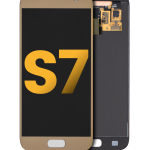 Samsung Galaxy S7 İle Uyumlu Çerçevesiz ekran Orijinal Ekranı Orijinal (Altın Platin)
