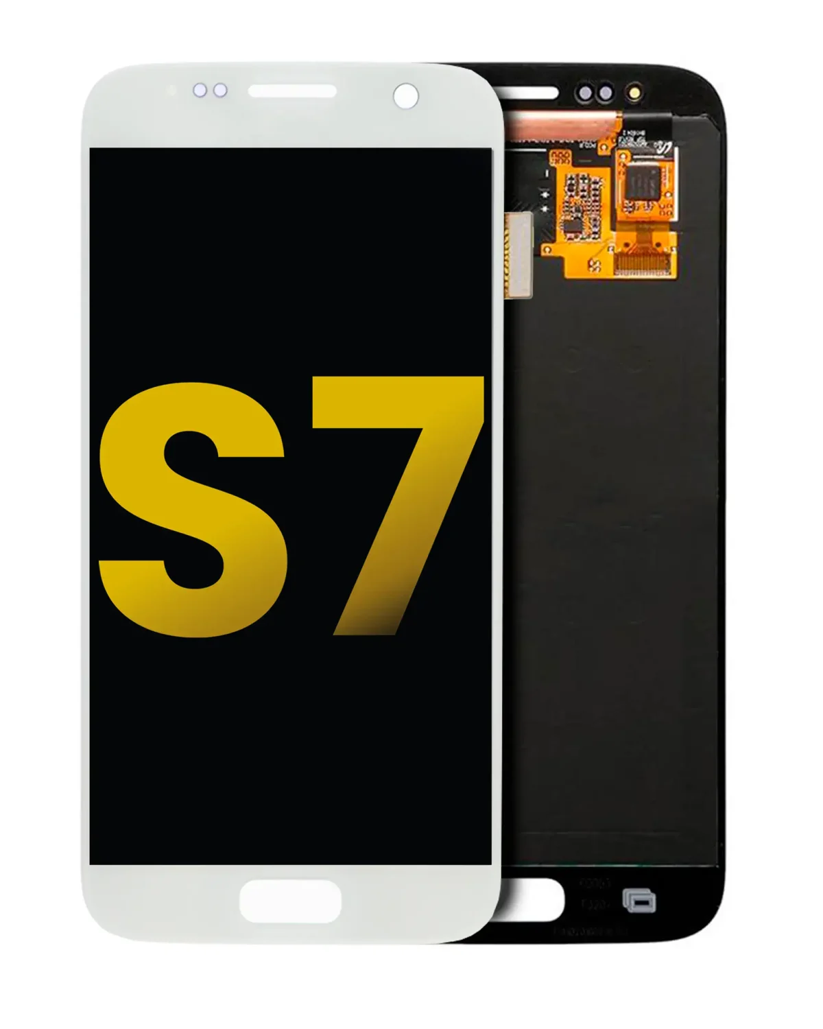 Samsung Galaxy S7 İle Uyumlu Çerçevesiz ekran Orijinal Ekranı Orijinal (Beyaz İnci)