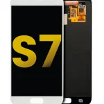 Samsung Galaxy S7 İle Uyumlu Çerçevesiz ekran Orijinal Ekranı Orijinal (Beyaz İnci)