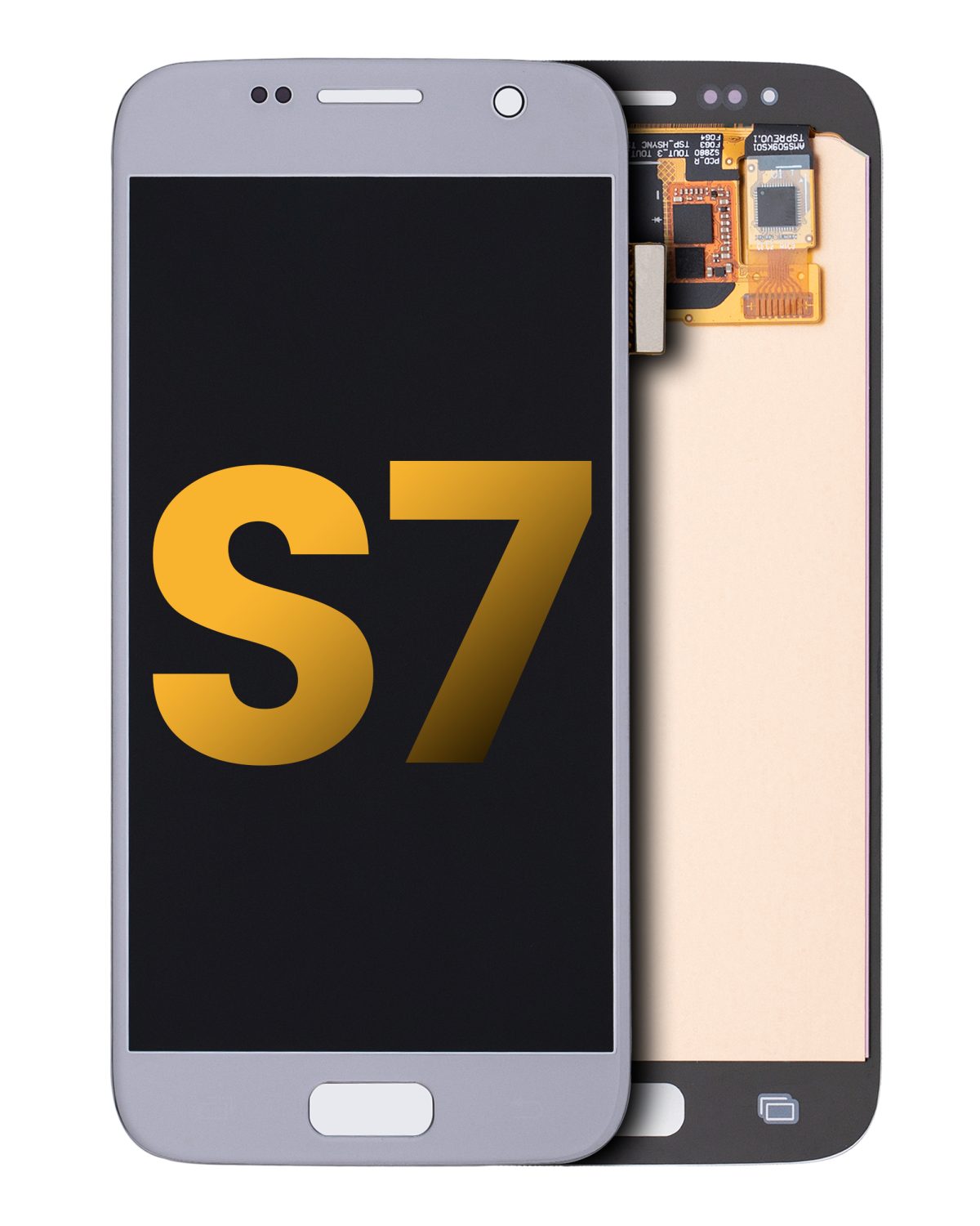 Samsung Galaxy S7 İle Uyumlu Çerçevesiz ekran Orijinal Ekranı Orijinal (Gümüş Titanyum) - Görsel 3