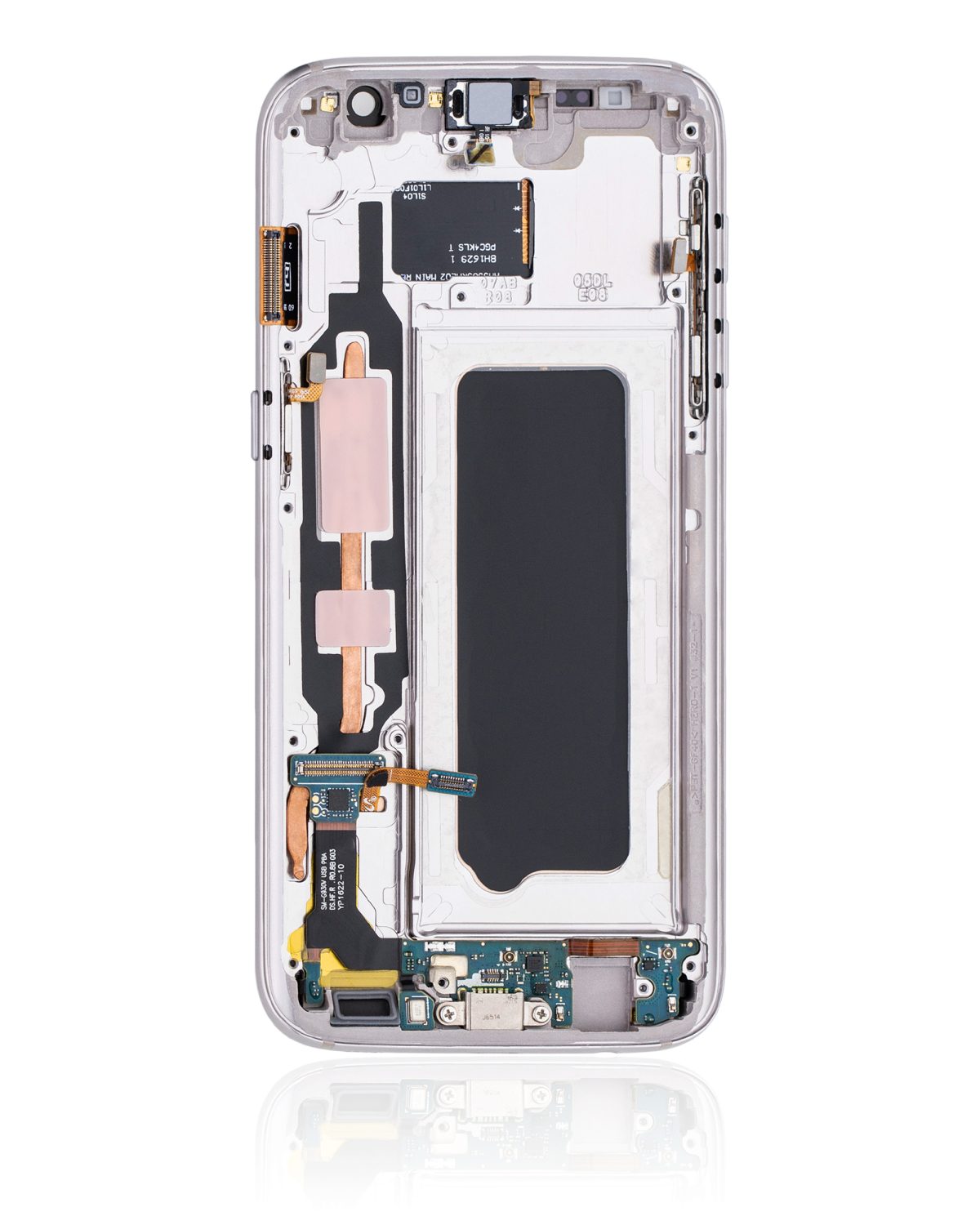 Samsung Galaxy S7 İle Uyumlu İçin Çerçeveli ekran Orijinal (Tüm ABD Modelleri) (Altın Platin)  Orijinal Ekranı - Görsel 4