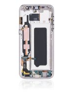 Samsung Galaxy S7 İle Uyumlu İçin Çerçeveli ekran Orijinal (Tüm ABD Modelleri) (Altın Platin)  Orijinal Ekranı - Görsel 4