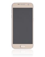 Samsung Galaxy S7 İle Uyumlu İçin Çerçeveli ekran Orijinal (Tüm ABD Modelleri) (Altın Platin)  Orijinal Ekranı - Görsel 5