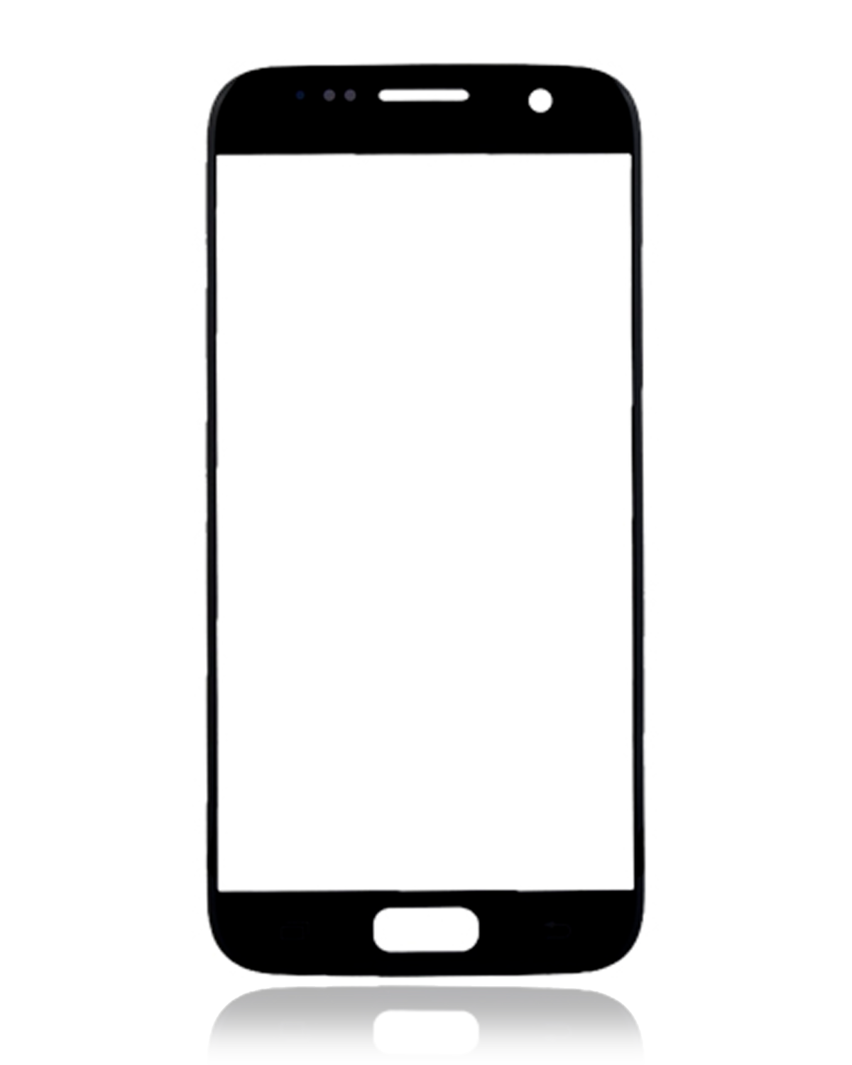 Samsung Galaxy S7 İle Uyumlu Ön Cam Sadece (Siyah Oniks)