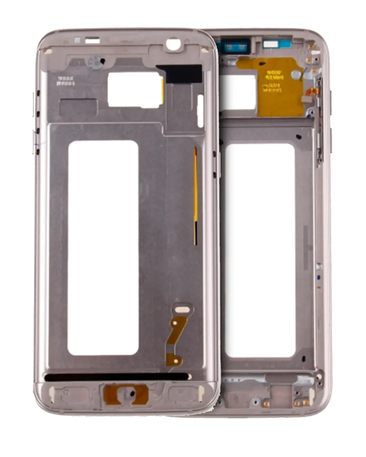 Samsung Galaxy S7 İle Uyumlu Orta Çerçeve Muhafaza (Küçük Parçalarla) (Altın)