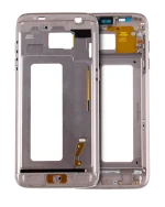 Samsung Galaxy S7 İle Uyumlu Orta Çerçeve Muhafaza (Küçük Parçalarla) (Altın)