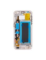 Samsung Galaxy S7 İle Uyumlu Orta Çerçeve Muhafaza (Küçük Parçalarla) (Altın) - Görsel 4