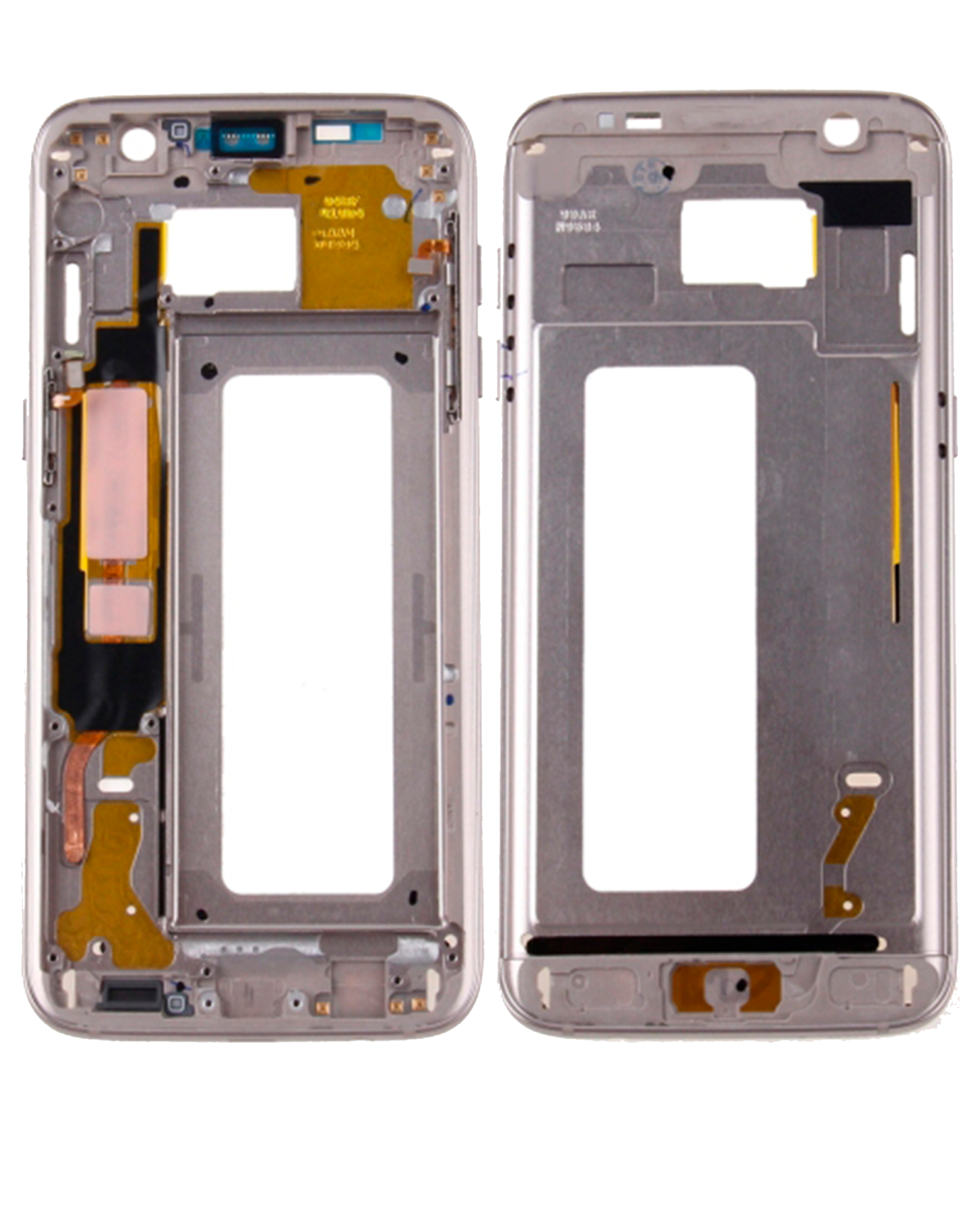 Samsung Galaxy S7 İle Uyumlu Orta Çerçeve Muhafaza (Küçük Parçalarla) (Altın) - Görsel 6