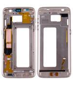 Samsung Galaxy S7 İle Uyumlu Orta Çerçeve Muhafaza (Küçük Parçalarla) (Altın) - Görsel 6