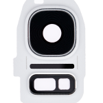 Samsung Galaxy S7 İle Uyumlu S7 Edge (Beyaz) Arka Kamera Lensi