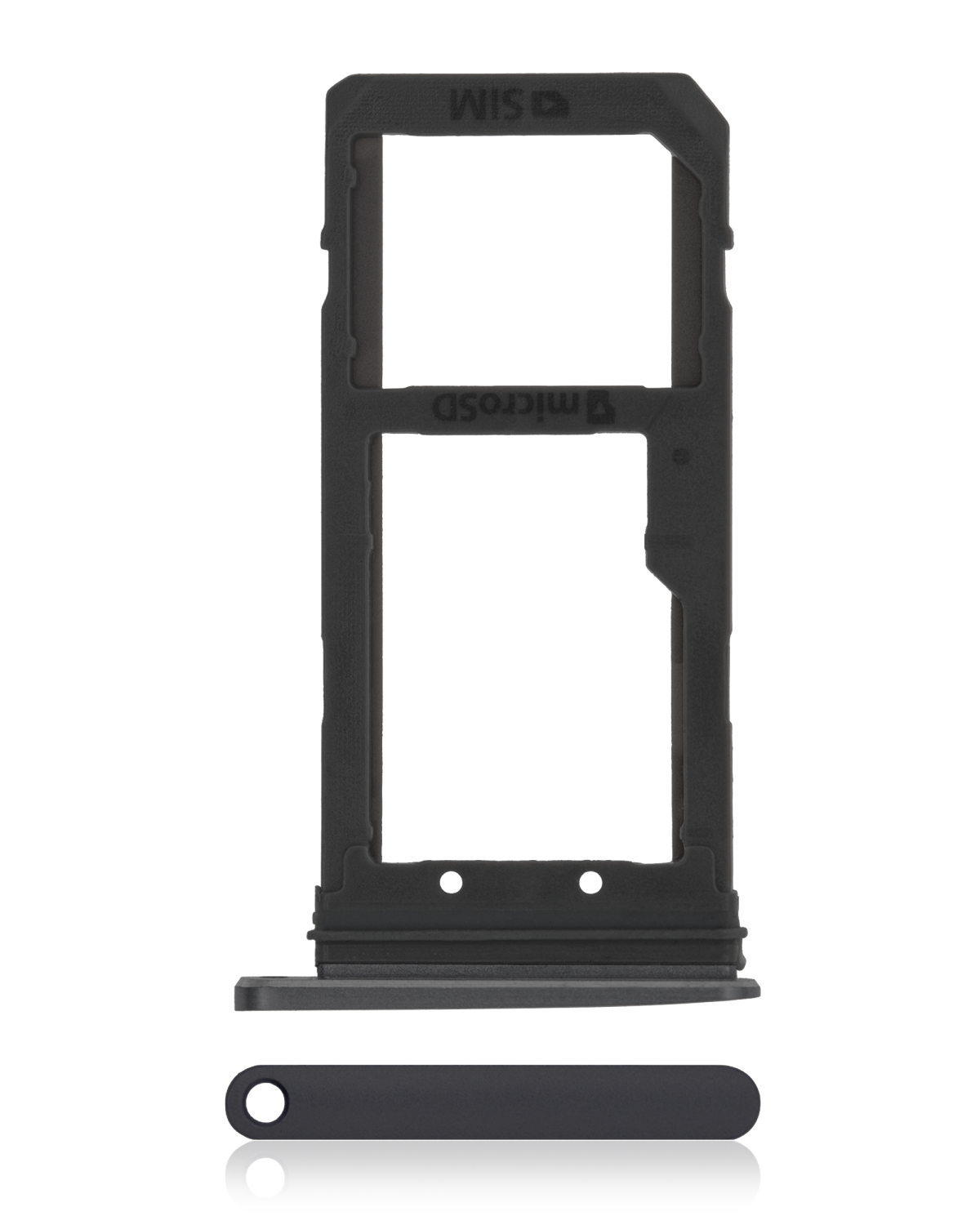 Samsung Galaxy S7 İle Uyumlu Tek Sim Kart Tepsisi (Siyah Oniks)