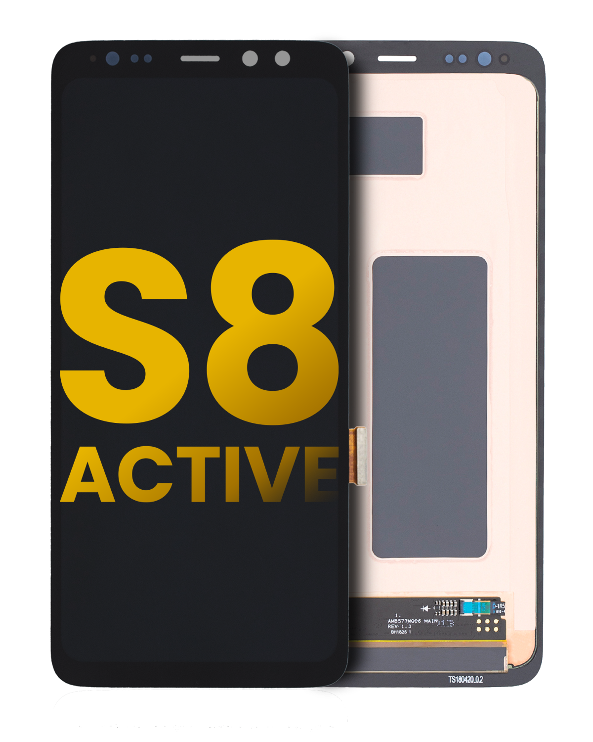 Samsung Galaxy S8 Active İle Uyumlu Çerçevesiz ekran Orijinal Ekranı Orijinal (Meteor Grisi)