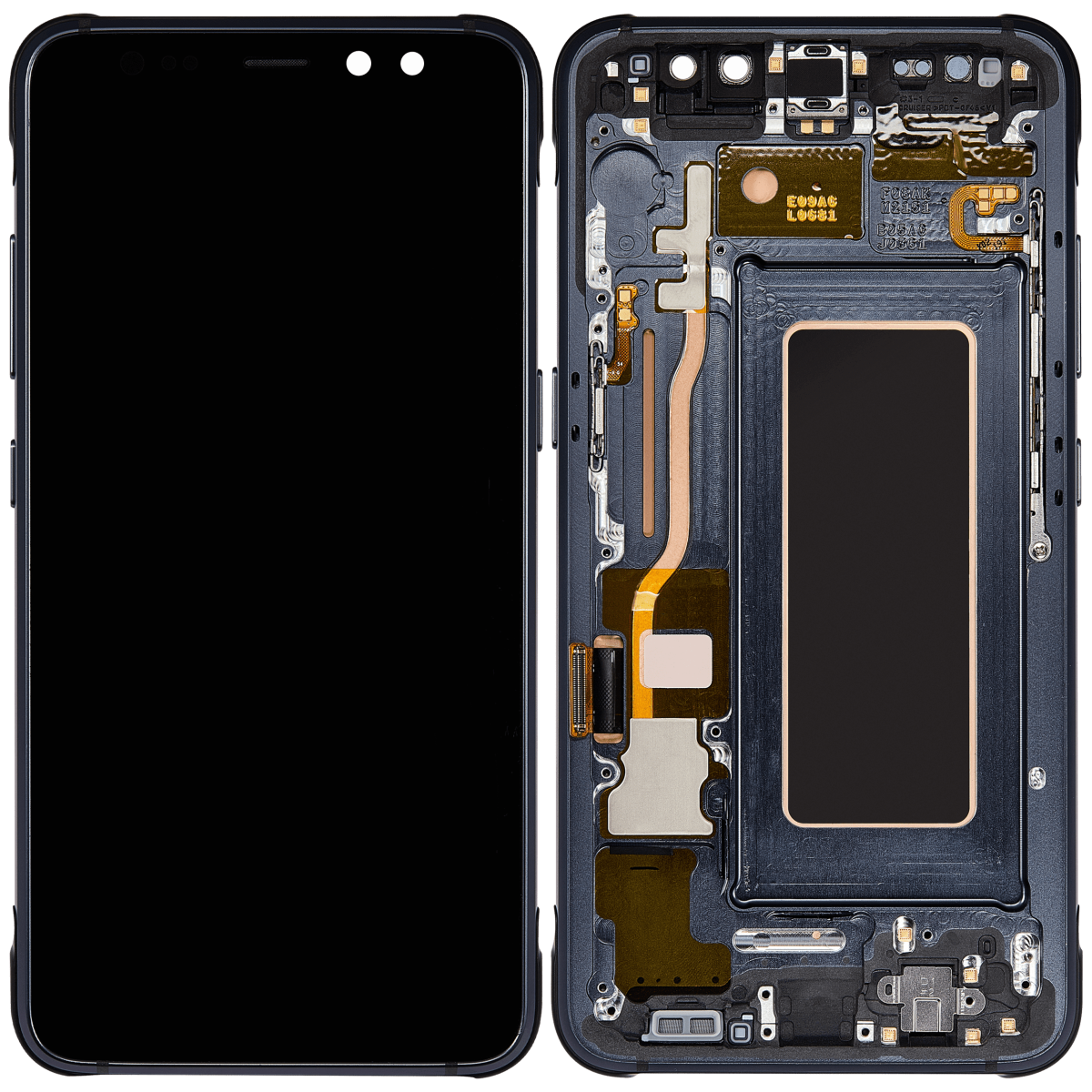 Samsung Galaxy S8 Active İle Uyumlu İçin Çerçeveli ekran Orijinal (Meteor Grisi)  Orijinal Ekranı Uyumlu - Görsel 2