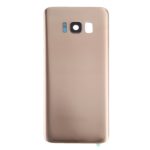 Samsung Galaxy S8 Arka İle Uyumlu Kapak Camı Kamera Lensiyle  (Aftermarket Plus) (Akçaağaç Altını) - Görsel 5
