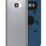 Samsung Galaxy S8 Arka İle Uyumlu Kapak Camı Kamera Lensiyle  (Aftermarket Plus) (Arctic Silver)