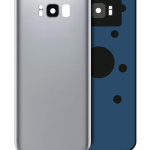 Samsung Galaxy S8 Arka İle Uyumlu Kapak Camı Kamera Lensiyle (Service Pack) (Arctic Silver)