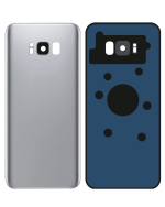 Samsung Galaxy S8 Arka İle Uyumlu Kapak Camı Kamera Lensiyle (Service Pack) (Arctic Silver) - Görsel 5