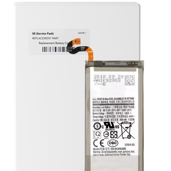Samsung Galaxy S8 İle Uyumlu Batarya Pil (Servis Paketi)