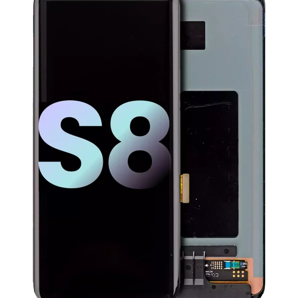 Samsung Galaxy S8 İle Uyumlu Çerçevesiz ekran Orijinal Ekranı (Servis Paketi) (Tüm Renkler)