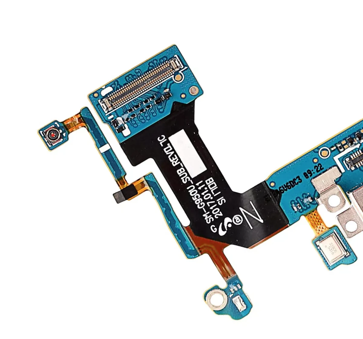 Samsung Galaxy S8 İle Uyumlu (G950U) (ABD Sürümü) (Servis Paketi) Flex Kablolu Şarj Portu - Görsel 2