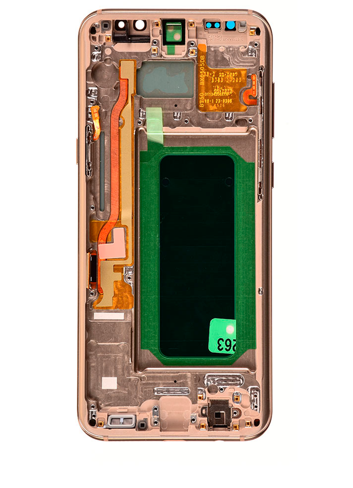 Samsung Galaxy S8 İle Uyumlu İçin Çerçeveli ekran Orijinal (Akçaağaç Altını)  Orijinal Ekranı - Görsel 3