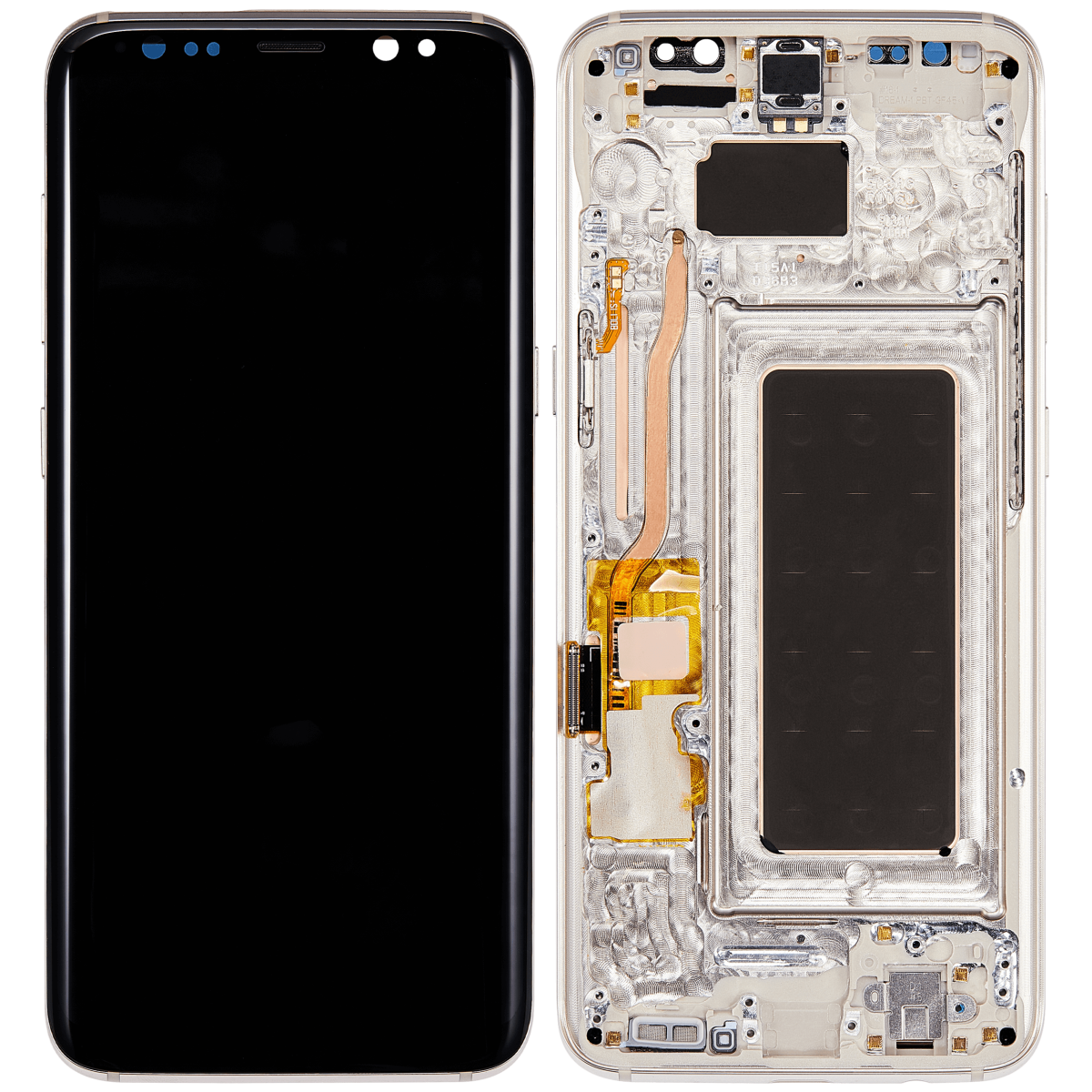 Samsung Galaxy S8 İle Uyumlu İçin Çerçeveli ekran Orijinal (Arctic Silver)  Orijinal Ekranı - Görsel 2