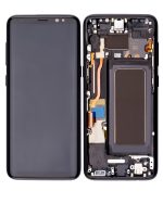 Samsung Galaxy S8 İle Uyumlu İçin Çerçeveli ekran Orijinal Ekranı (Leke: B Sınıfı) (Gece ​​Yarısı Siyahı) - Görsel 2