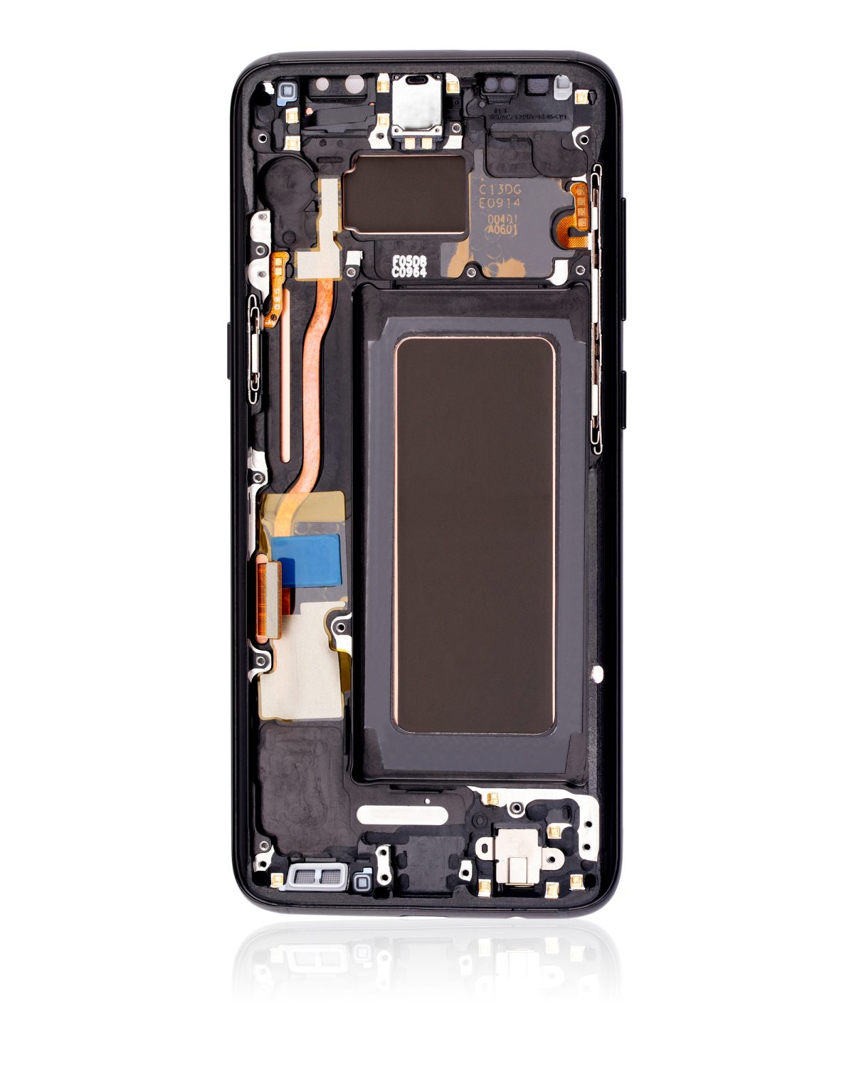 Samsung Galaxy S8 İle Uyumlu İçin Çerçeveli ekran Orijinal Ekranı (Leke: B Sınıfı) (Gece ​​Yarısı Siyahı) - Görsel 4