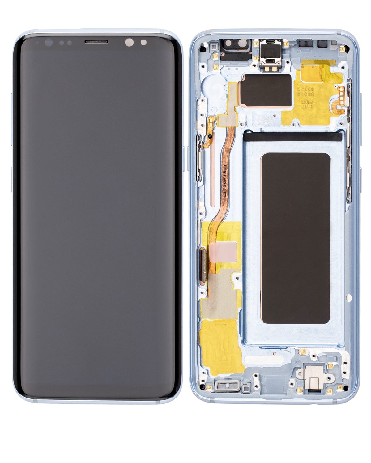Samsung Galaxy S8 İle Uyumlu İçin Çerçeveli ekran Orijinal (Mercan Mavisi)  Orijinal Ekranı Uyumlu - Görsel 2