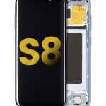 Samsung Galaxy S8 İle Uyumlu İçin Çerçeveli ekran Orijinal (Mercan Mavisi)  Orijinal Ekranı Uyumlu