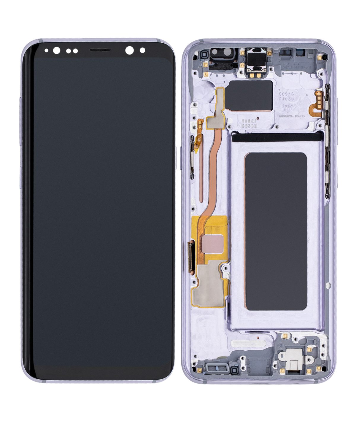 Samsung Galaxy S8 İle Uyumlu İçin Çerçeveli ekran Orijinal (Orkide Grisi)  Orijinal Ekranı Uyumlu - Görsel 2