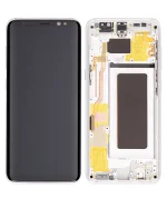 Samsung Galaxy S8 İle Uyumlu İçin Çerçeveli ekran (Service Pack) (Arctic Silver)  Orijinal Ekranı Uyumlu - Görsel 2