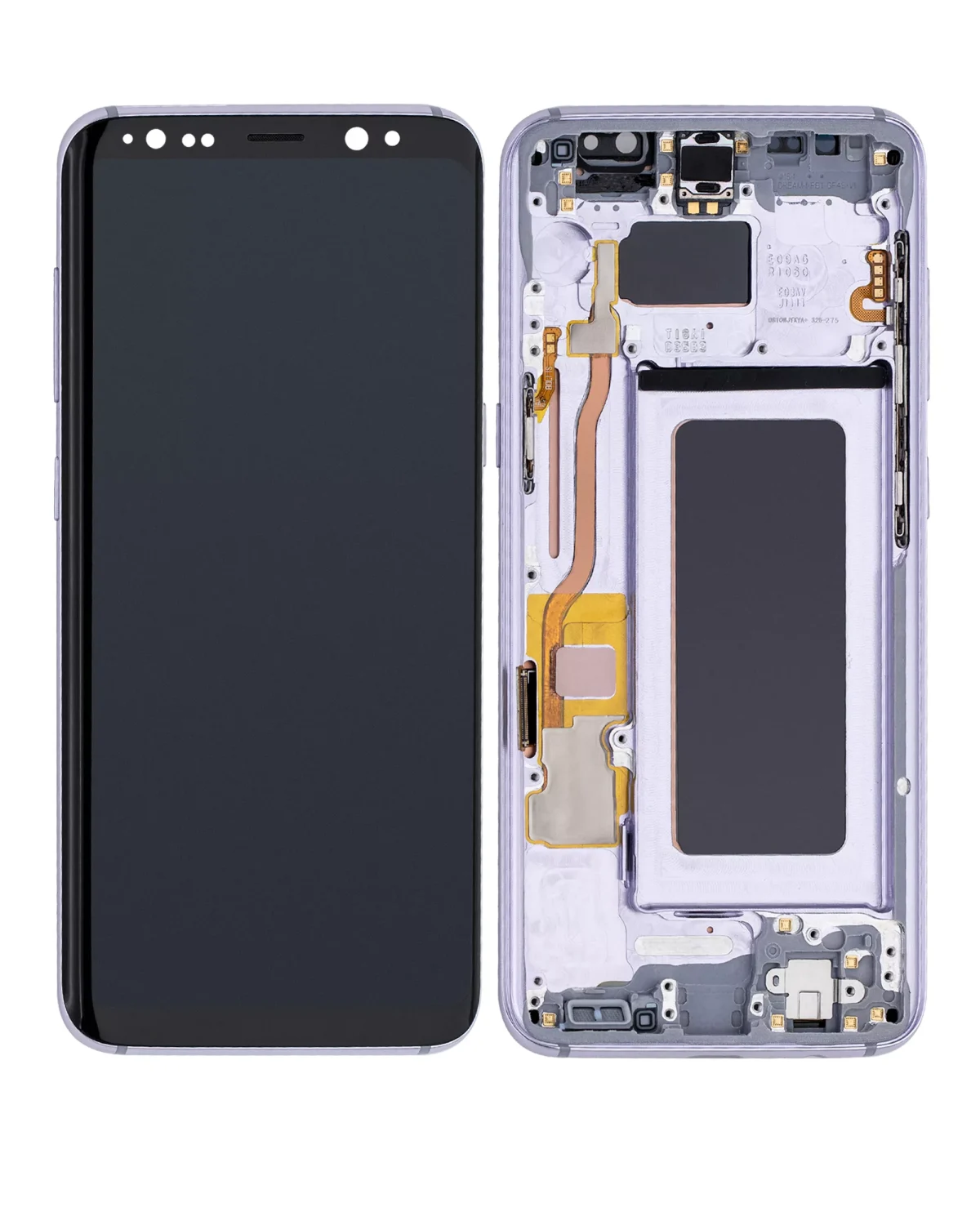 Samsung Galaxy S8 İle Uyumlu İçin Çerçeveli ekran (Service Pack) (Orkide Grisi)  Orijinal Ekranı Uyumlu - Görsel 2