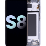 Samsung Galaxy S8 İle Uyumlu İçin Çerçeveli ekran (Service Pack) (Orkide Grisi)  Orijinal Ekranı Uyumlu