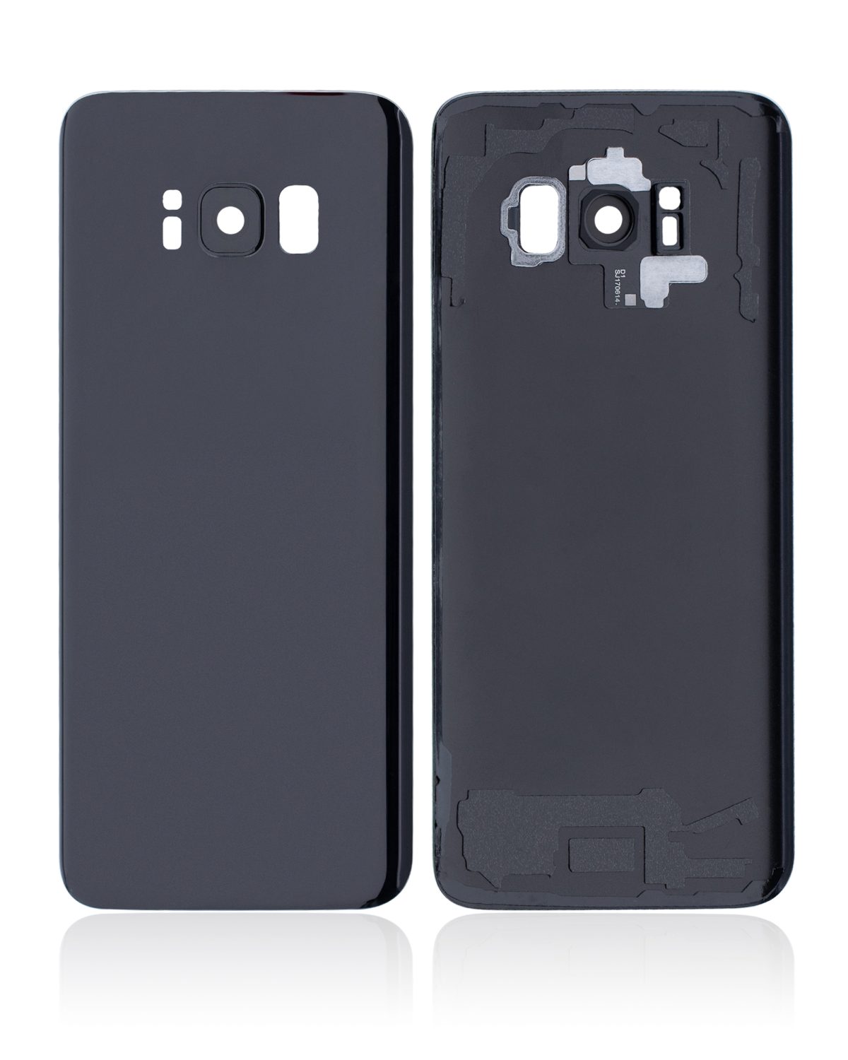 Samsung Galaxy S8 İle Uyumlu İçin Kamera Lensli Arka Kapak Camı  (Aftermarket Plus) (Gece ​​Yarısı Siyahı) - Görsel 2