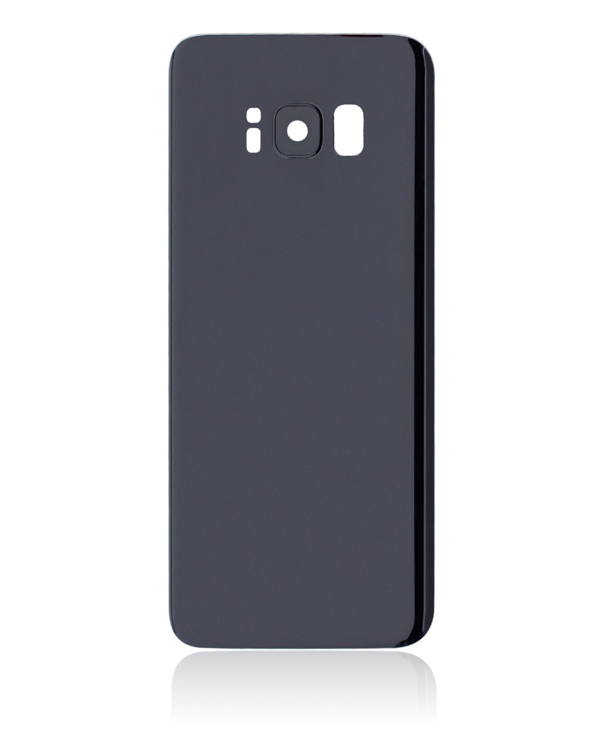 Samsung Galaxy S8 İle Uyumlu İçin Kamera Lensli Arka Kapak Camı  (Aftermarket Plus) (Gece ​​Yarısı Siyahı) - Görsel 3