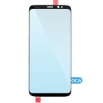 Samsung Galaxy S8 İle Uyumlu Ön Cam OCA Önceden Takılmış (Siyah) (125 um)