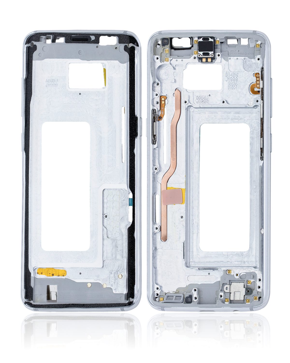 Samsung Galaxy S8 İle Uyumlu Orta Çerçeve Muhafaza (Küçük Parçalarla) (Arktik Gümüş) - Görsel 2