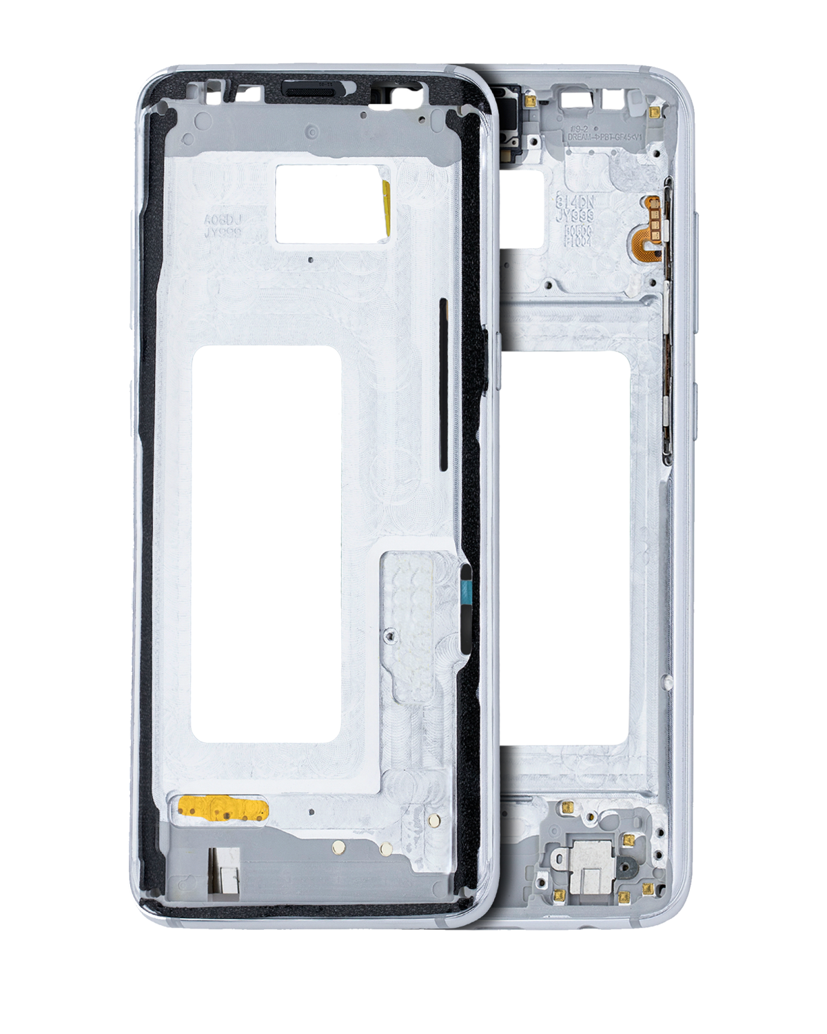 Samsung Galaxy S8 İle Uyumlu Orta Çerçeve Muhafaza (Küçük Parçalarla) (Arktik Gümüş)