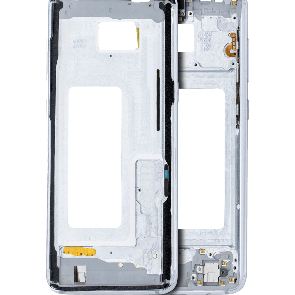 Samsung Galaxy S8 İle Uyumlu Orta Çerçeve Muhafaza (Küçük Parçalarla) (Arktik Gümüş)
