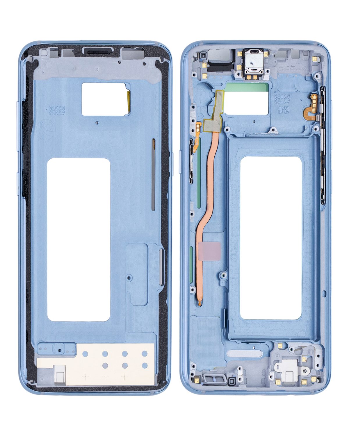 Samsung Galaxy S8 İle Uyumlu Orta Çerçeve Muhafaza (Küçük Parçalarla) (Mercan Mavisi) - Görsel 2