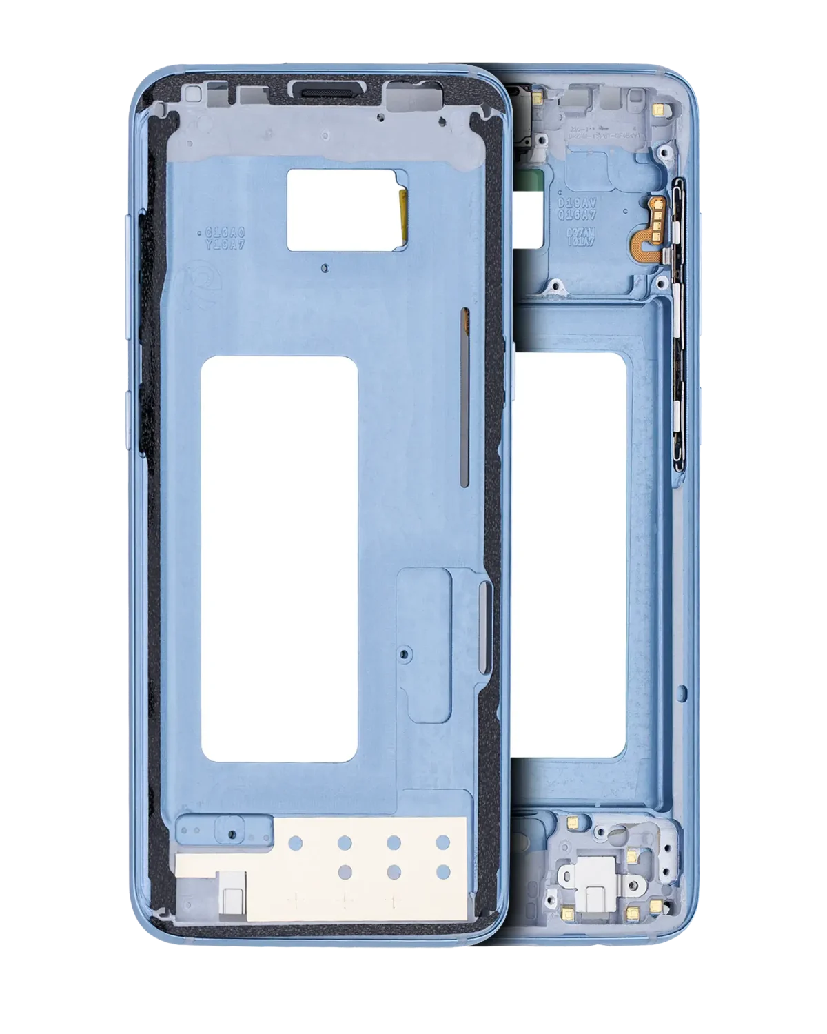 Samsung Galaxy S8 İle Uyumlu Orta Çerçeve Muhafaza (Küçük Parçalarla) (Mercan Mavisi)