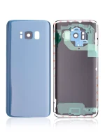 Samsung Galaxy S8 İle Uyumlu (Service Pack) (Mercan Mavisi) Kamera Lensli Arka Kapak Camı - Görsel 2